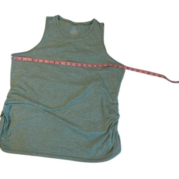 Athletic Works Womens Sleeveless Side-Ruched Tank Top XL Polyester Rayon Spandex - Picture 6 of 7